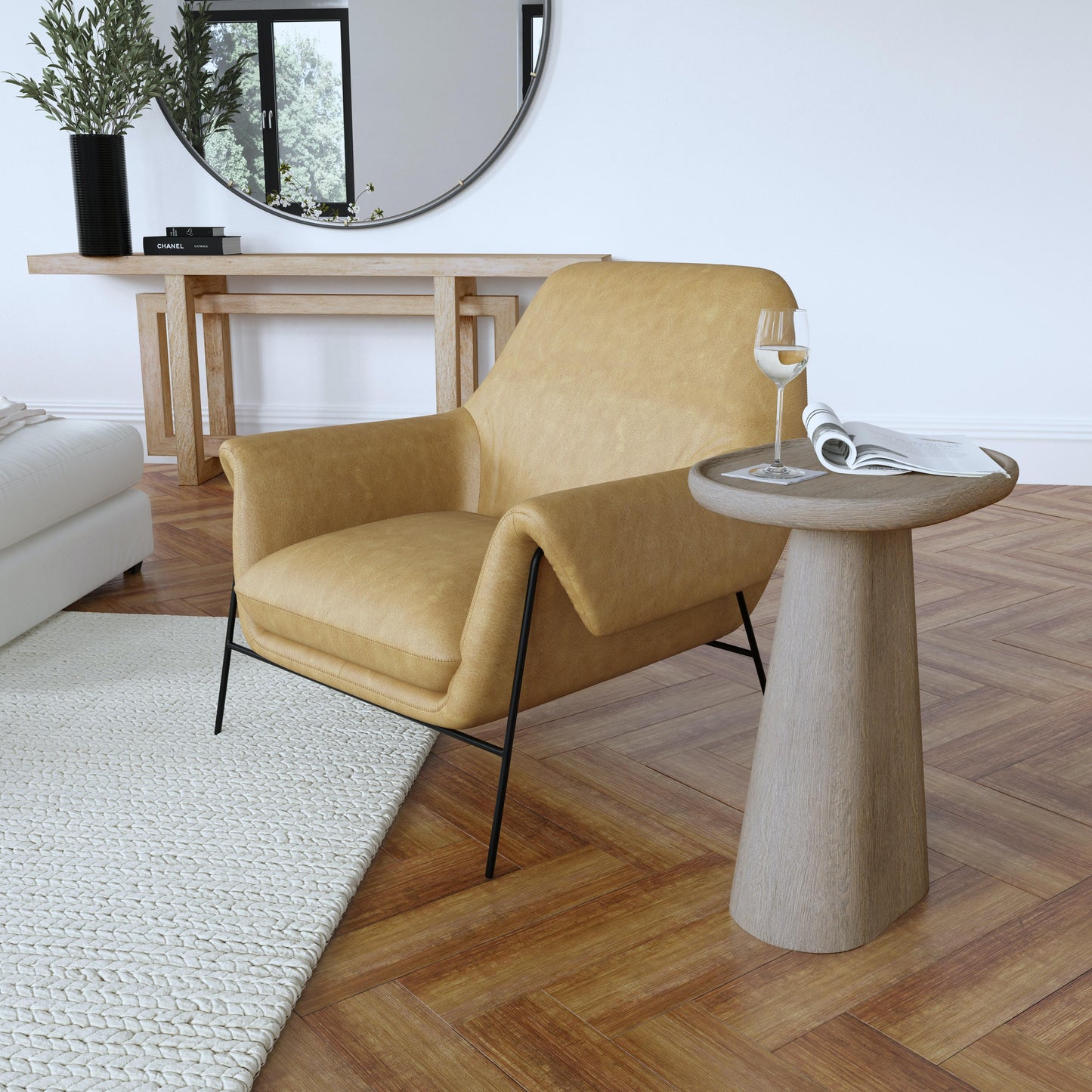 Hooker Furniture Living Room Commerce & Market Wood Spot Table