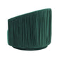 LONDON FOREST GREEN PLEATED SWIVEL CHAIR