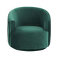 LONDON FOREST GREEN PLEATED SWIVEL CHAIR
